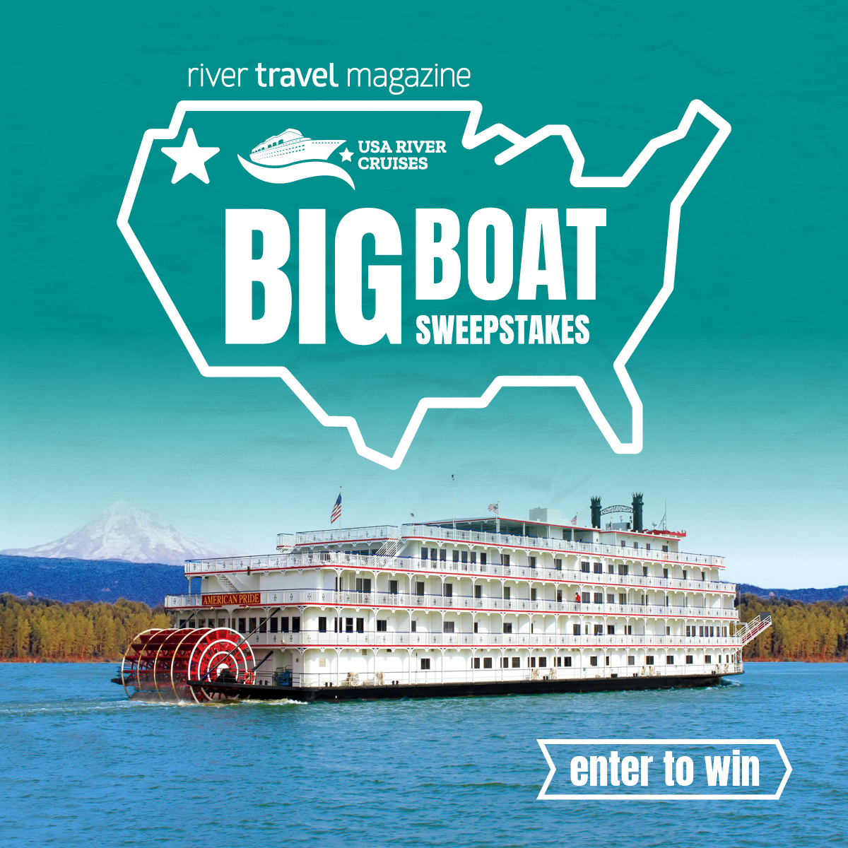 USA River Cruises and River Travel Magazine have partnered for the Big Boat Sweepstakes: Columbia River Cruise