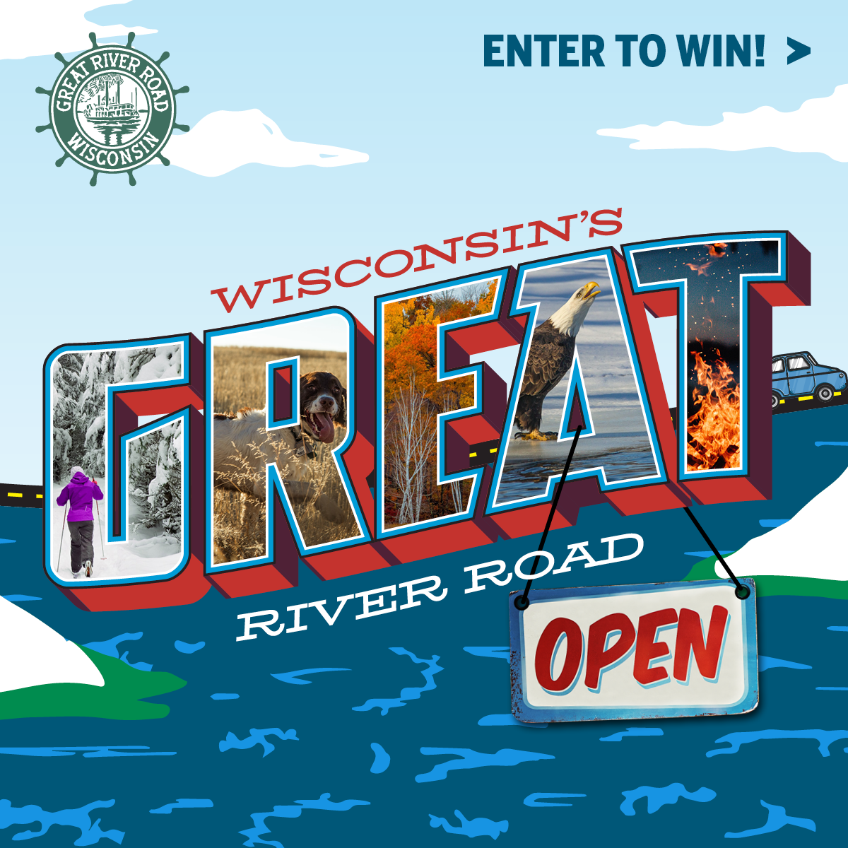 Wisconsin Great River Road Receives Grant to Welcome Visitors Back to Wisconsin’s Great River Road during the Winter!